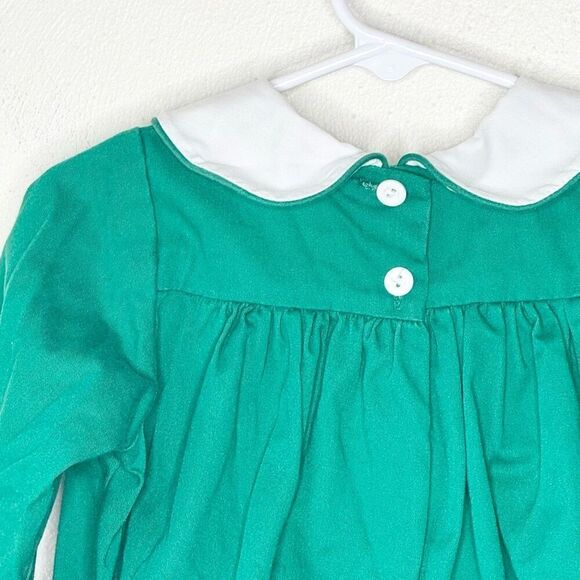 The Bailey Boys Vintage Holiday Christmas Romper Embroidered Santa - US Kids 24M - Picture 7 of 9